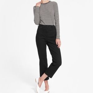 Everlane Straight Leg Crop pants - Black, sz 00